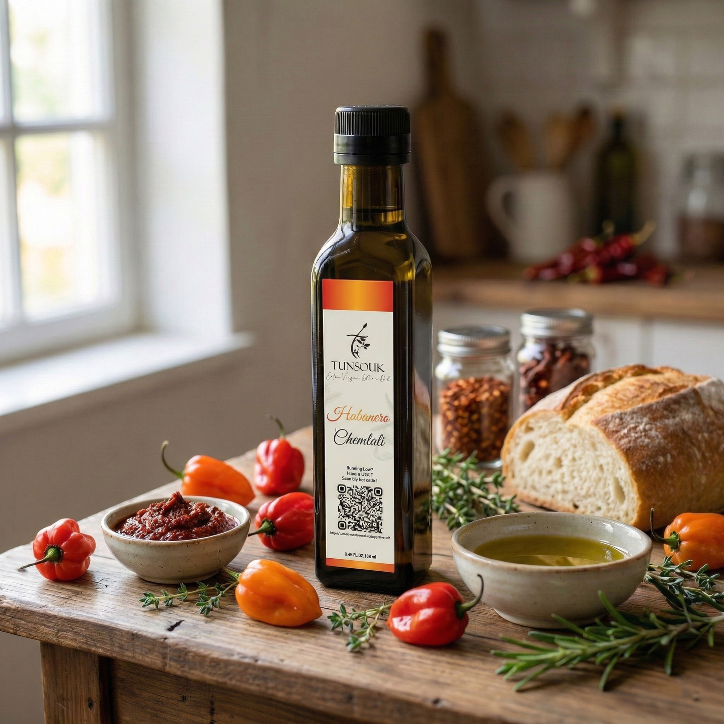 Habanero Infused Chemlali Olive Oil (250ml)