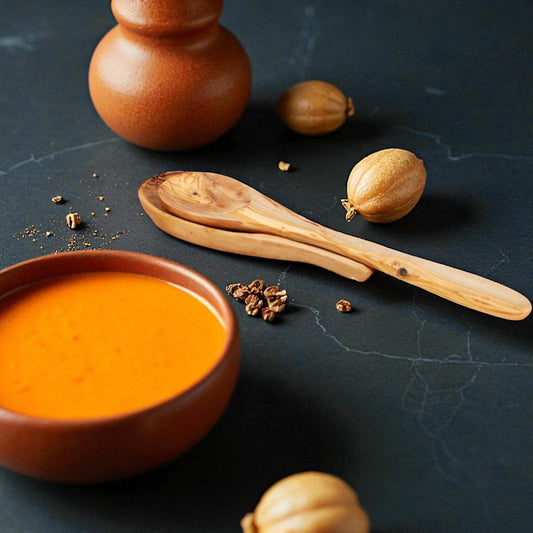 Handcrafted Olive Wood Spoon Rest - Tunsouk | Premium Olive Oil 🫒 & Olivewood