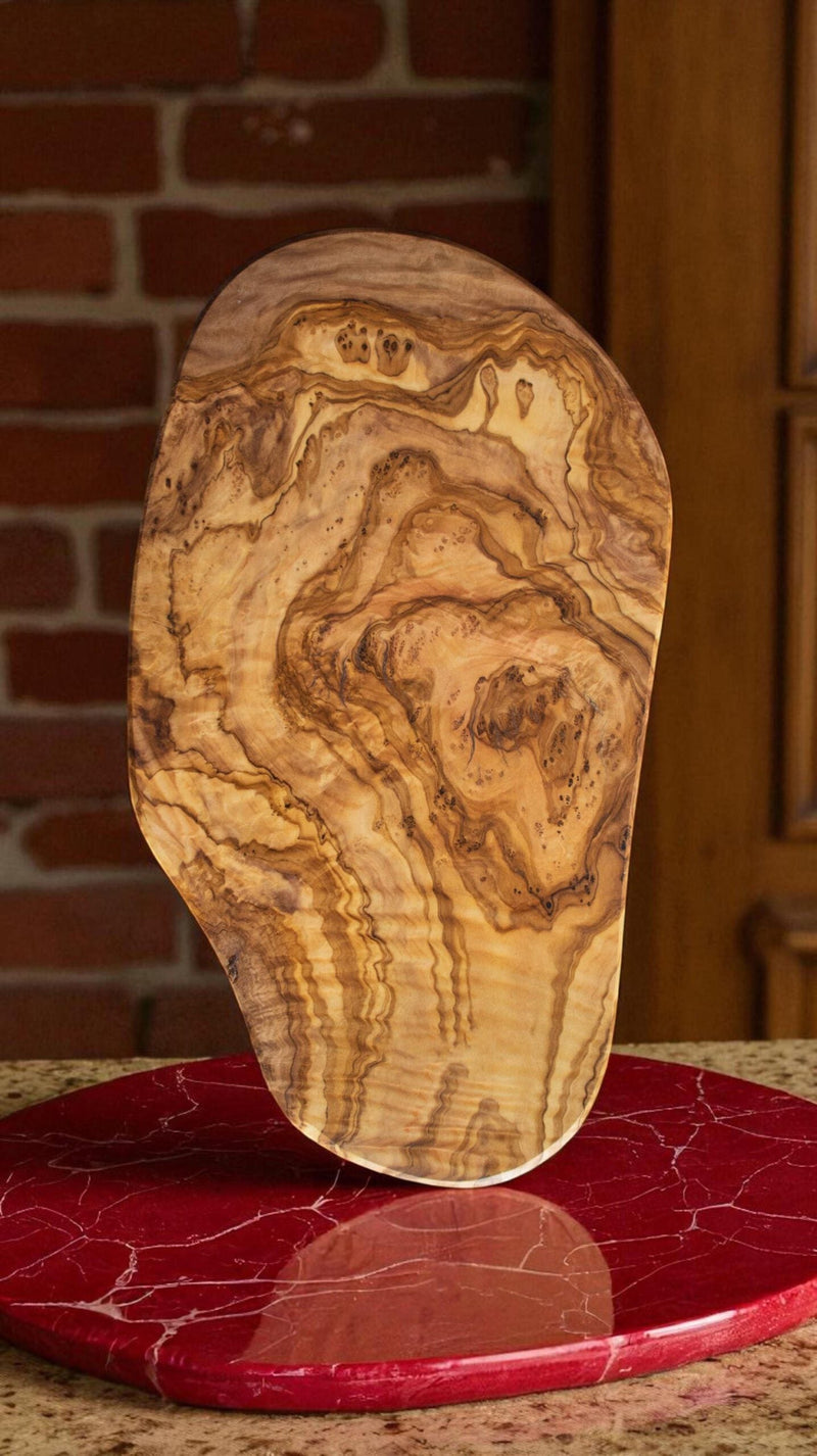 Handmade Rustic Olive Wood Coasters - Tunsouk | Premium Olive Oil 🫒 & Olivewood