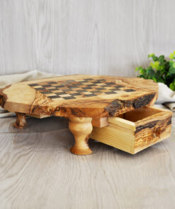 Elegant chessboard with drawer for piece storage