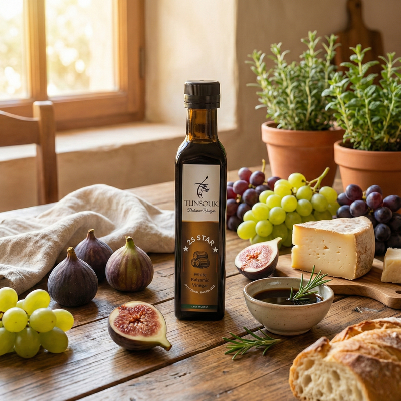 25 Star Barrel Aged Balsamic Vinegar (250ml) - Tunsouk | Premium Olive Oil 🫒 & Olivewood
