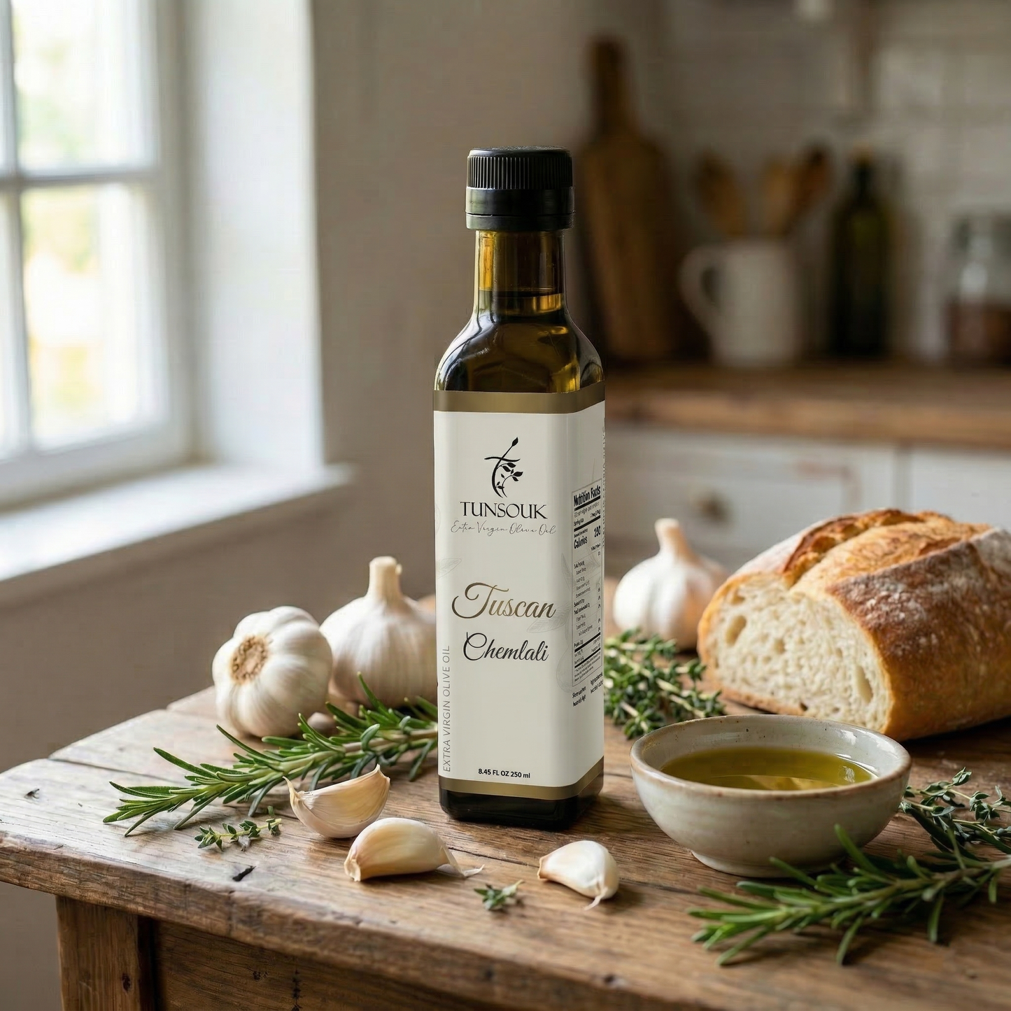 Tuscan Infused Chemlali Olive Oil (250ml)