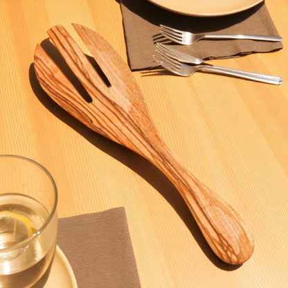 Cooking Fork Handmade from Olive Wood - Tunsouk | Premium Olive Oil 🫒 & Olivewood