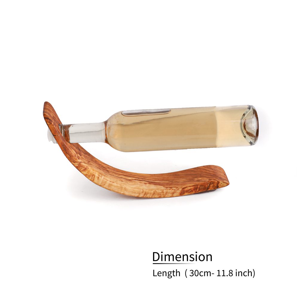 Crescent Bottle Holder - Tunsouk | Premium Olive Oil 🫒 & Olivewood
