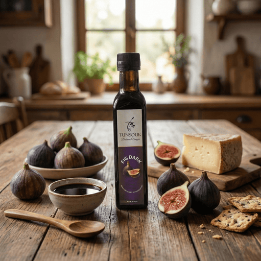 Fig Dark Balsamic Vinegar (250ml) - Tunsouk | Premium Olive Oil 🫒 & Olivewood