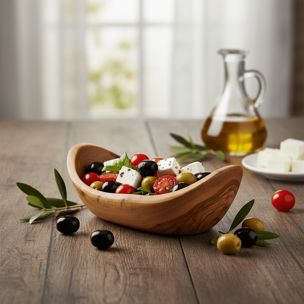 Handcrafted Olive Wood Boat Bowls - Tunsouk | Premium Olive Oil 🫒 & Olivewood