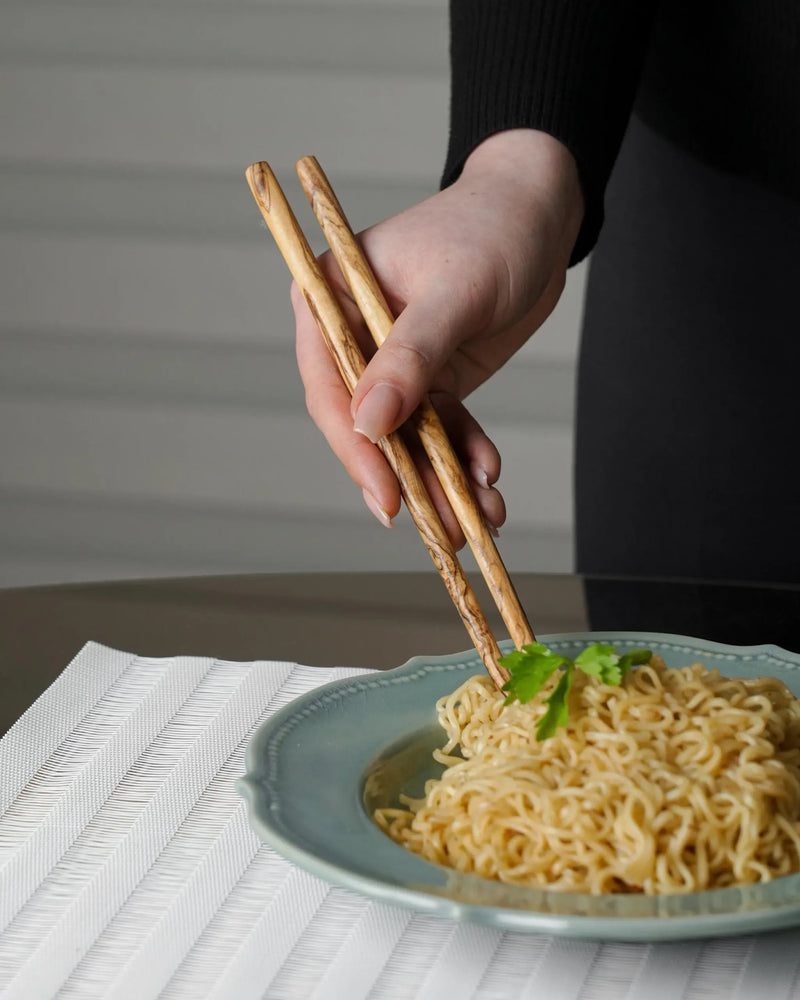 Handcrafted Olive Wood Chopsticks Set - Tunsouk | Premium Olive Oil 🫒 & Olivewood