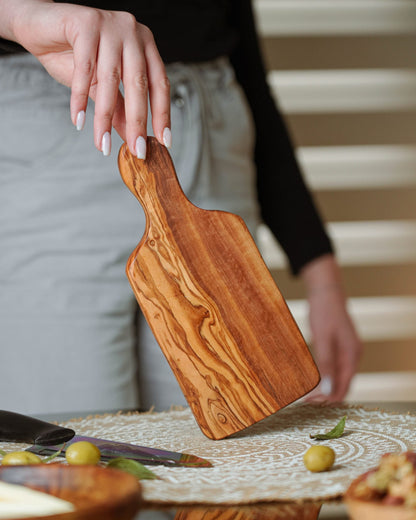 Handcrafted Olive Wood Cutting Board - Tunsouk | Premium Olive Oil 🫒 & Olivewood
