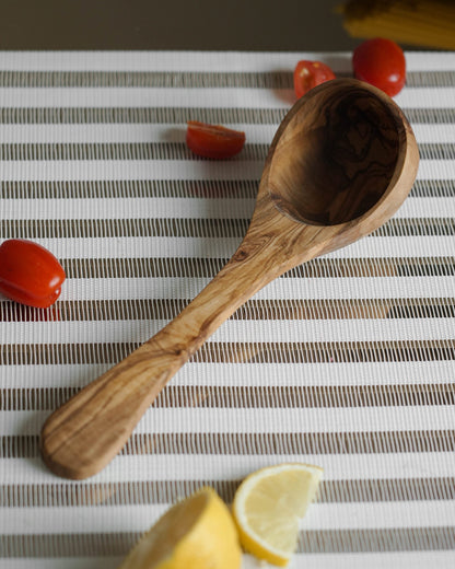 Handcrafted Olive Wood Ladle - Tunsouk | Premium Olive Oil 🫒 & Olivewood