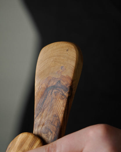 Handcrafted Olive Wood Ladle - Tunsouk | Premium Olive Oil 🫒 & Olivewood