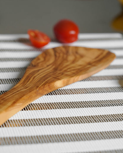 Handcrafted Olive Wood Slanted Spatula - Tunsouk | Premium Olive Oil 🫒 & Olivewood