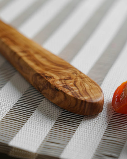 Handcrafted Olive Wood Slanted Spatula - Tunsouk | Premium Olive Oil 🫒 & Olivewood