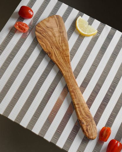 Handcrafted Olive Wood Slanted Spatula - Tunsouk | Premium Olive Oil 🫒 & Olivewood