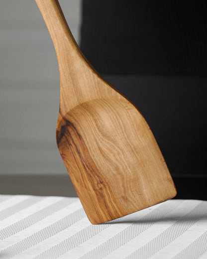 Handcrafted Olive Wood Spatula - Tunsouk | Premium Olive Oil 🫒 & Olivewood