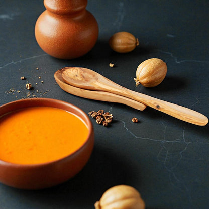 Handcrafted Olive Wood Spoon Rest - Tunsouk | Premium Olive Oil 🫒 & Olivewood