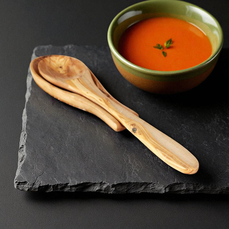 Handcrafted Olive Wood Spoon Rest - Tunsouk | Premium Olive Oil 🫒 & Olivewood