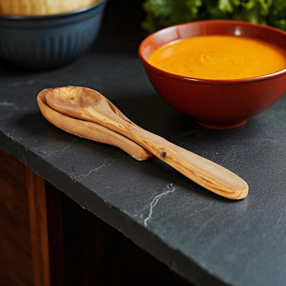 Handcrafted Olive Wood Spoon Rest - Tunsouk | Premium Olive Oil 🫒 & Olivewood
