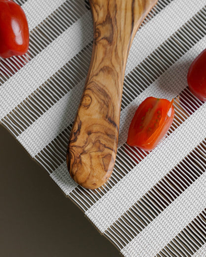 Handcrafted Olive Wood Spurtle - Tunsouk | Premium Olive Oil 🫒 & Olivewood