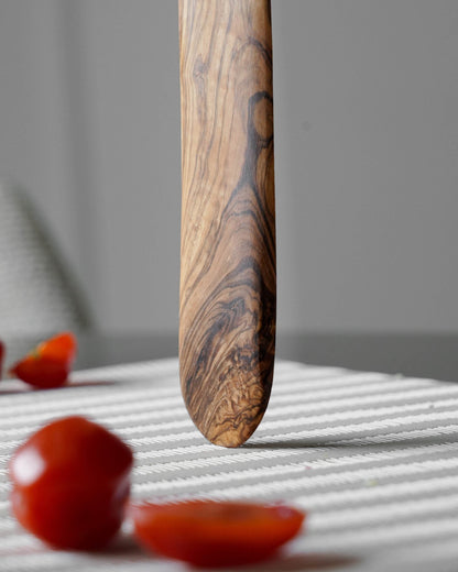 Handcrafted Olive Wood Spurtle - Tunsouk | Premium Olive Oil 🫒 & Olivewood