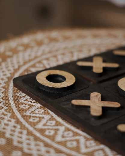 Handcrafted Wooden Tic - Tac - Toe Game - Tunsouk | Premium Olive Oil 🫒 & Olivewood
