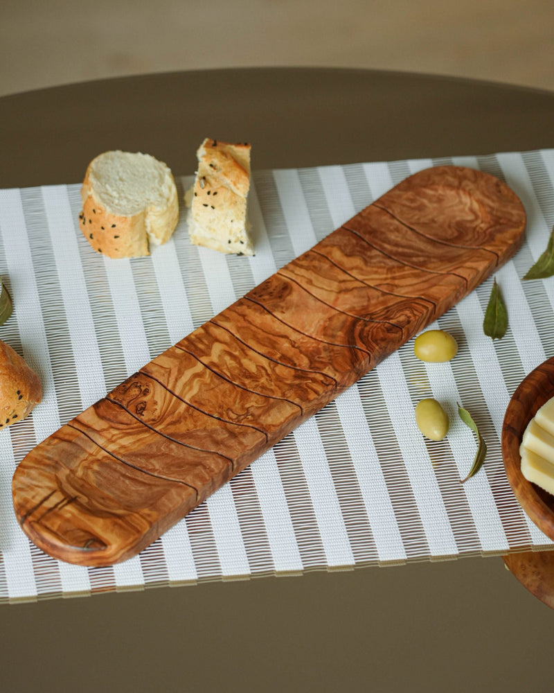 Handmade Olive Wood Bread Slicing Board - Tunsouk | Premium Olive Oil 🫒 & Olivewood