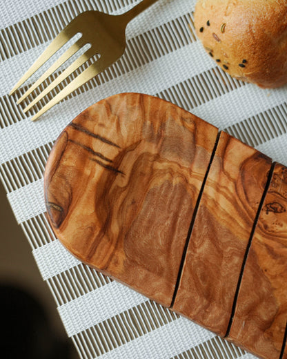 Handmade Olive Wood Bread Slicing Board - Tunsouk | Premium Olive Oil 🫒 & Olivewood