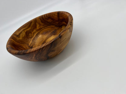 Handmade Olive Wood serving bowl for Fruit or Salad - Tunsouk | Premium Olive Oil 🫒 & Olivewood