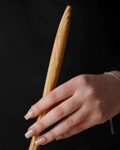 Handmade Olive Wood Slotted Spatula - Tunsouk | Premium Olive Oil 🫒 & Olivewood
