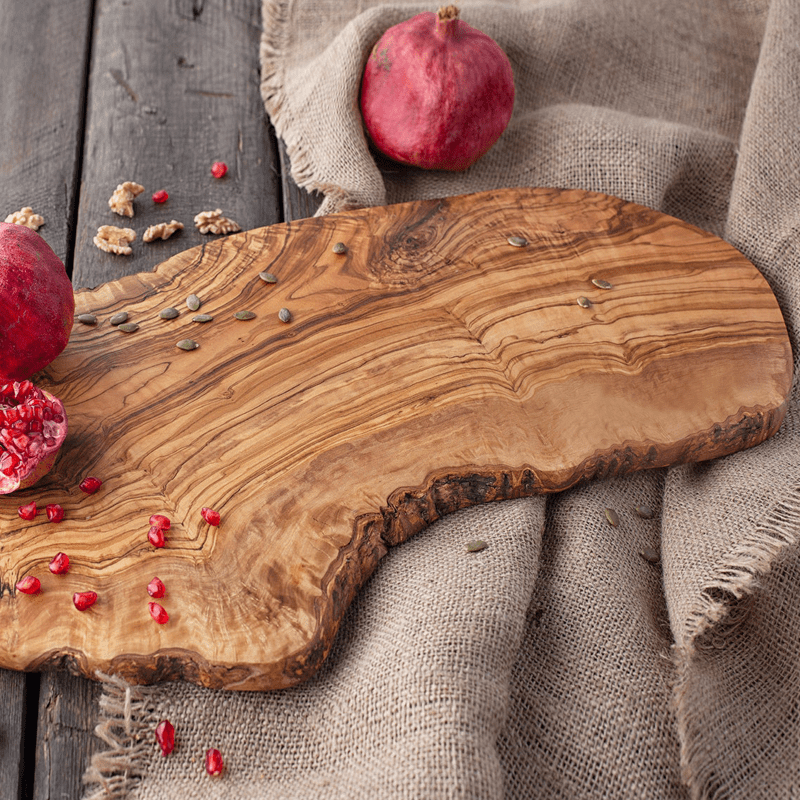 Handmade Rustic Olive Wood Coasters - Tunsouk | Premium Olive Oil 🫒 & Olivewood