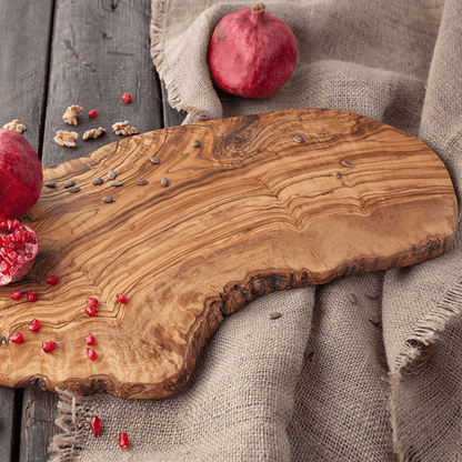 Handmade Rustic Olive Wood Coasters - Tunsouk | Premium Olive Oil 🫒 & Olivewood
