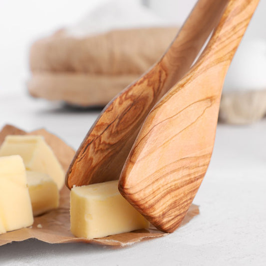 Olive Wood Cheese Tongs - Tunsouk | Premium Olive Oil 🫒 & Olivewood