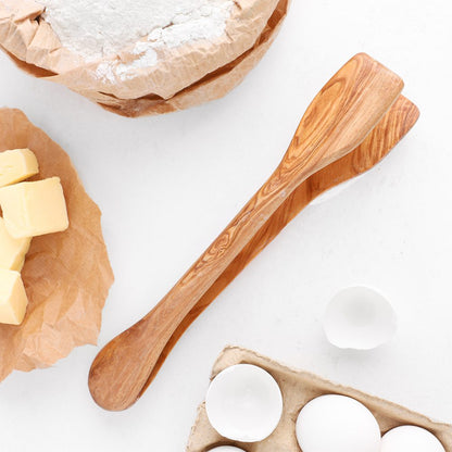 Olive Wood Cheese Tongs - Tunsouk | Premium Olive Oil 🫒 & Olivewood