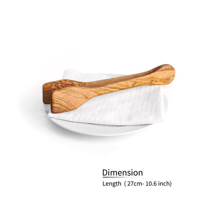 Olive Wood Cheese Tongs - Tunsouk | Premium Olive Oil 🫒 & Olivewood