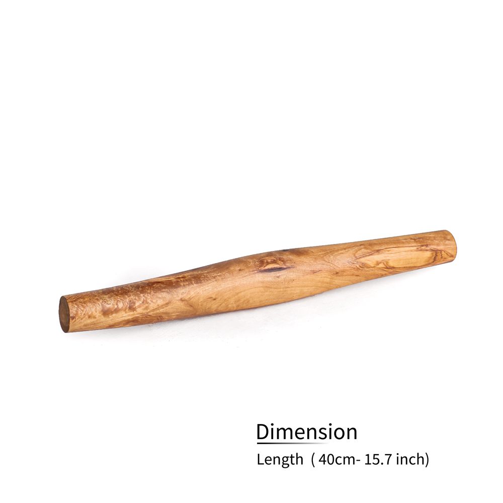 Olive Wood French Rolling Pin Handled - Tunsouk | Premium Olive Oil 🫒 & Olivewood