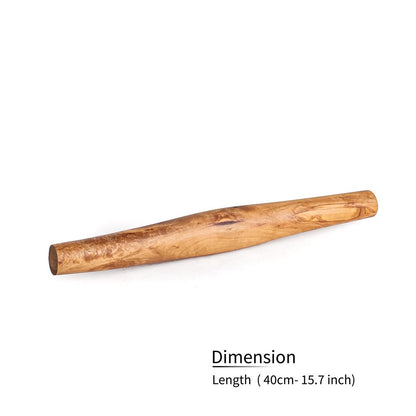 Olive Wood French Rolling Pin Handled - Tunsouk | Premium Olive Oil 🫒 & Olivewood