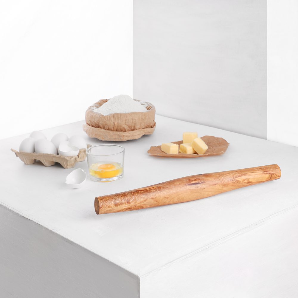 Olive Wood French Rolling Pin Handled - Tunsouk | Premium Olive Oil 🫒 & Olivewood