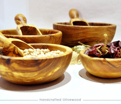 Olive Wood Nesting Bowls – Set of 4 | Limited Time Black Friday Discount - Tunsouk | Premium Olive Oil 🫒 & Olivewood