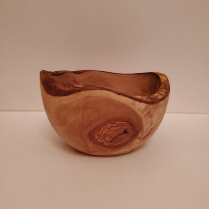 Olive Wood Rustic Salad Bowl Medium size - Tunsouk | Premium Olive Oil 🫒 & Olivewood