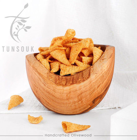 Rustic Handmade Bowl: Perfect for Family dinners | Gift idea - Tunsouk | Premium Olive Oil 🫒 & Olivewood
