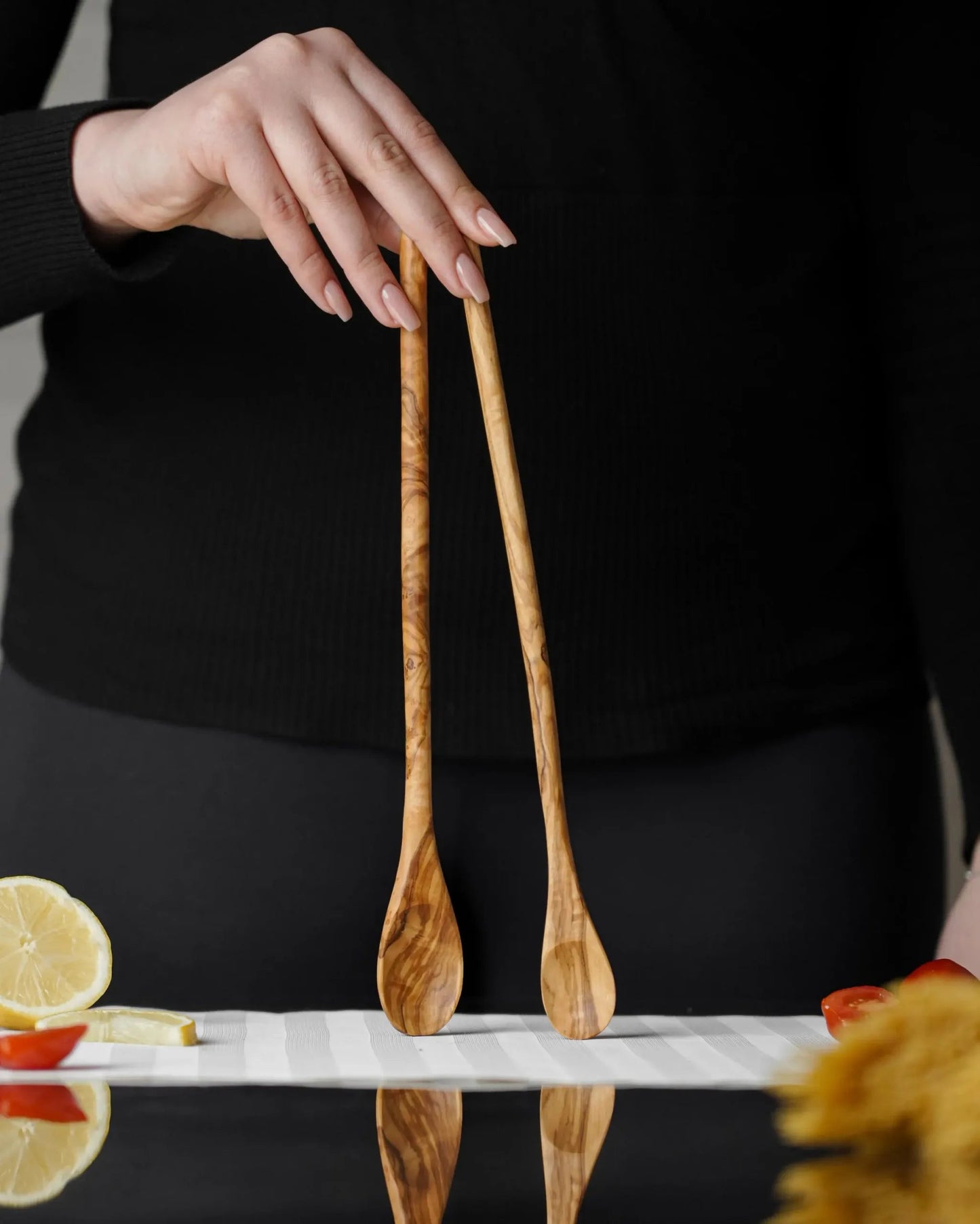 Set of Stirring & Tasting Spoons - Tunsouk | Premium Olive Oil 🫒 & Olivewood