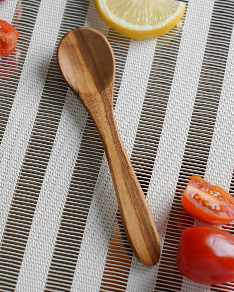 Small Olive Wood Coffee Spoon set - Tunsouk | Premium Olive Oil 🫒 & Olivewood