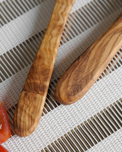 Small Olive Wood Coffee Spoon set - Tunsouk | Premium Olive Oil 🫒 & Olivewood