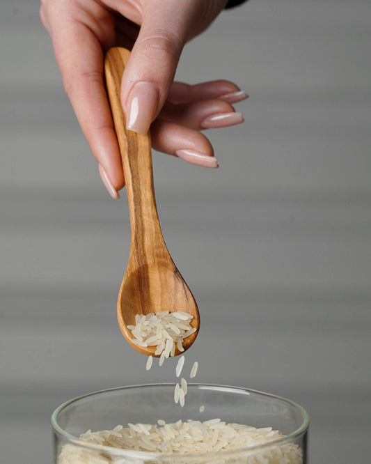 Small Olive Wood Coffee Spoon set - Tunsouk | Premium Olive Oil 🫒 & Olivewood