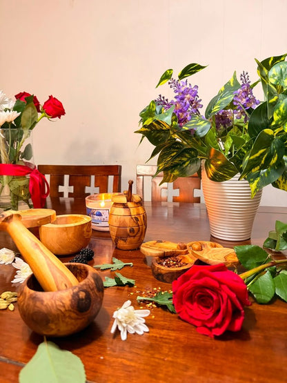 The 4-Piece Olive Wood Countertop Set - Tunsouk | Premium Olive Oil 🫒 & Olivewood