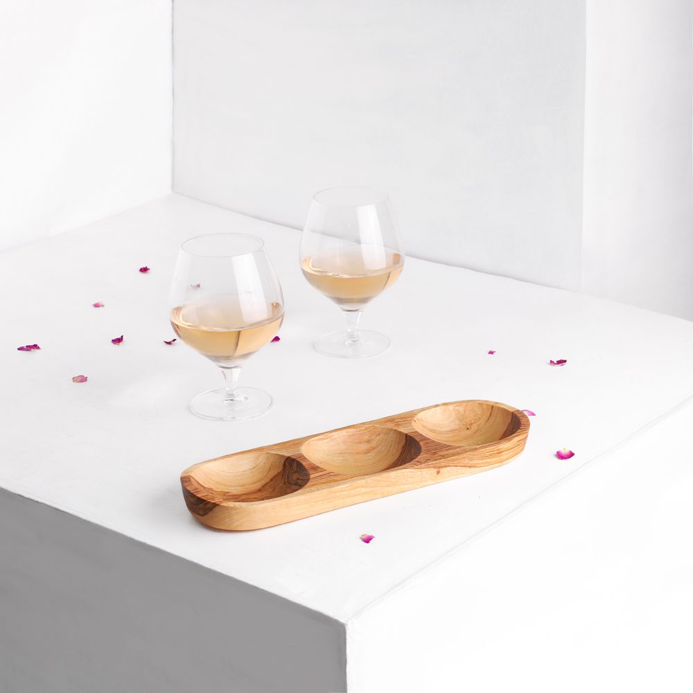 Three Section Tray - Tunsouk | Premium Olive Oil 🫒 & Olivewood