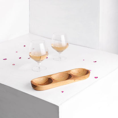Three Section Tray - Tunsouk | Premium Olive Oil 🫒 & Olivewood