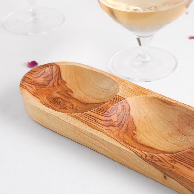 Three Section Tray - Tunsouk | Premium Olive Oil 🫒 & Olivewood