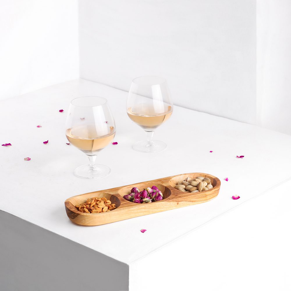 Three Section Tray - Tunsouk | Premium Olive Oil 🫒 & Olivewood