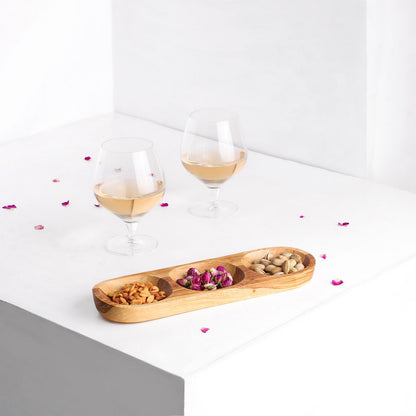 Three Section Tray - Tunsouk | Premium Olive Oil 🫒 & Olivewood