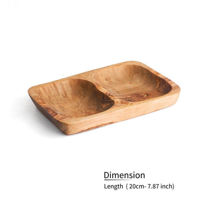 Two - section Tray - Tunsouk | Premium Olive Oil 🫒 & Olivewood